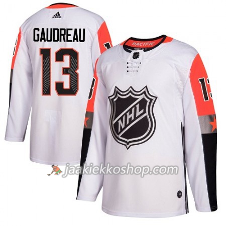 Calgary Flames Pelipaita Johnny Gaudreau 13 2018 NHL All-Star Pacific Division Adidas Valkoinen Authentic